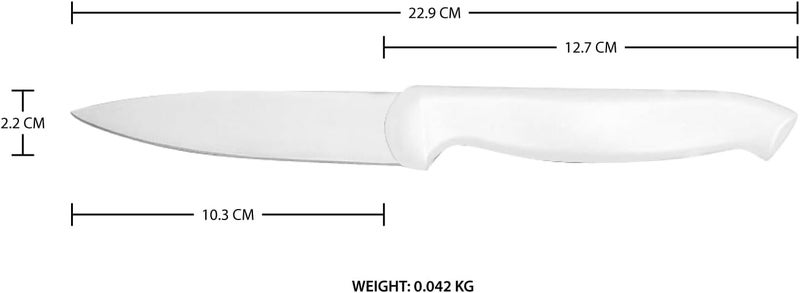 Kitchen Master 4 Inch Stainless Steel Utility Knife (White) | Multipurpose Paring & Trimming Tool - Image 2